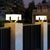 Square Ip65 Waterproof Solar Fence Lights Ha091118