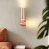 Simple Iron Cylinder Adjustable Up And Down Lighting Modern Wall Lamp