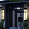 Retro Rectangular Black Outdoor Wall Lamp Li002110