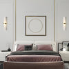 Modern Frosted Glass Tube 1 Light Wall Sconce In Warm White For Living Room