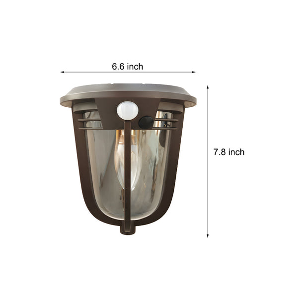 2 Pack Motion Sensor Solar Wall Light