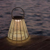 Portable Rattan Solar Outdoor Lantern Ha085493