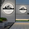 Round Mountain Scenery Outdoor Wall Light Li002710