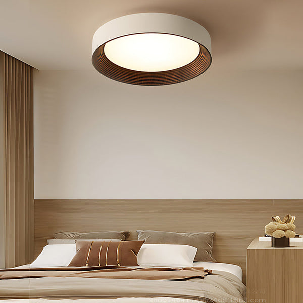 Round Modern Wood Ceiling Light Li002618