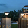 9 In H Waterproof Black Solar Led Pier Mount Light