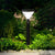 Black Solar Led Bollard Path Light For Garden
