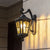 Retro Black Solar Outdoor Wall Light Ha092382