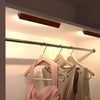 Wood Rectangle Motion Sensor Magnetic Cabinet Lights Led Rechargeable Night Light
