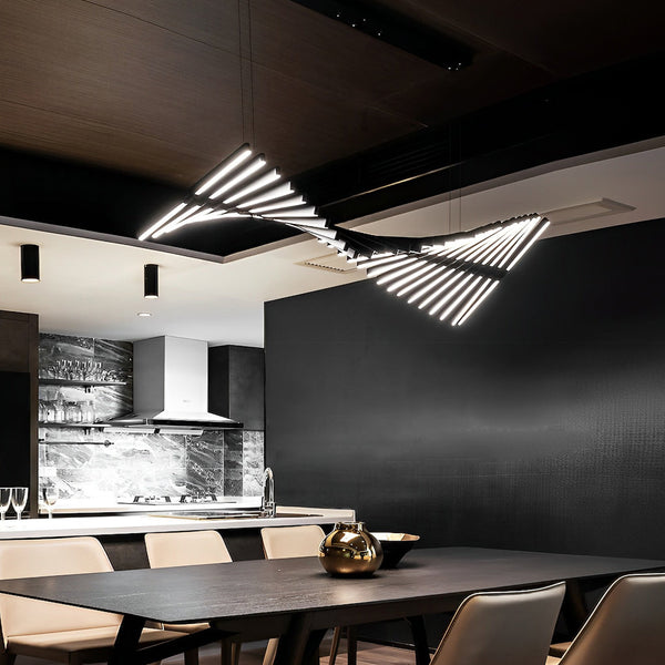 Waves Fishbone Pendant Light Ha084944