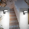 Black Motion Sensor Outdoor Wall Light Rotatable