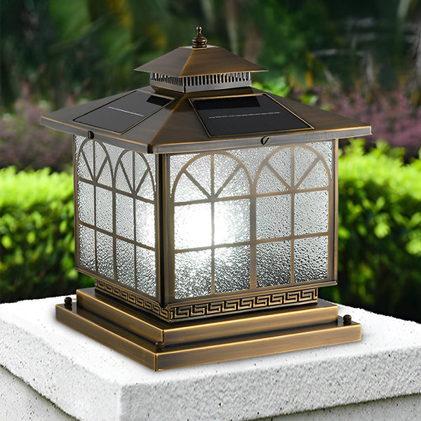 Classical Bronze Solar Post Caps Lights Li002358