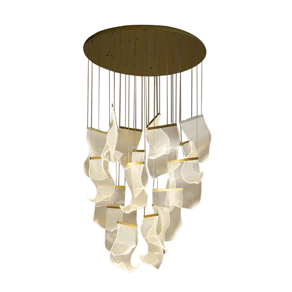 Irregular Curl Led Nordic Chandelier Ha084765
