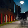 1 Light Black Outdoor Led Solar Lamp Post And Pole Street Light