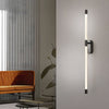 Acrylic Tube Tall Linear Wall Semi Flush Mount Sconce