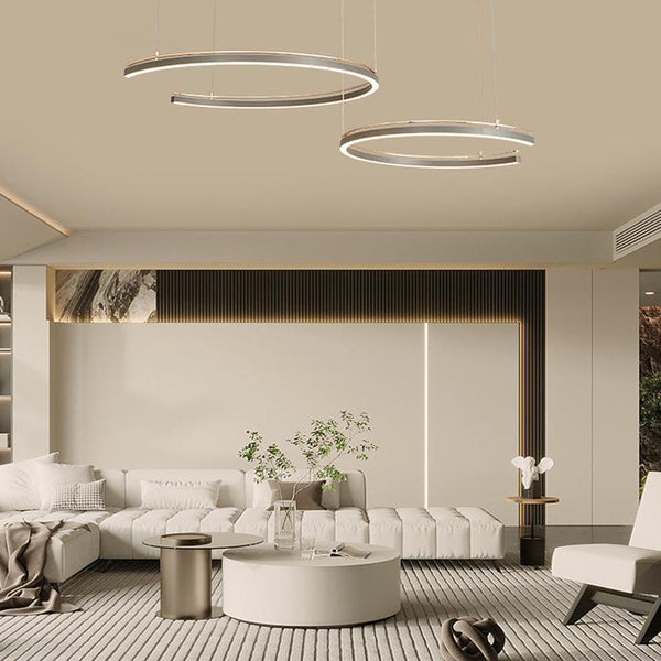 Modern Circular 2 3 Light C Shape Suspension Ceiling Lamp