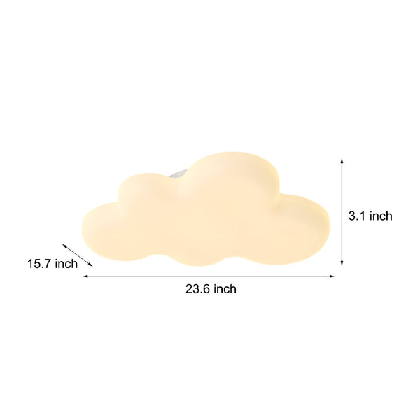 Cute Cartoon Clouds 3 Step Dimming Milky White Modern Led Ceiling Lights
