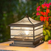 Waterproof Vintage Outdoor Fence Post Light