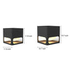 Square Outdoor Fence Post Light Ha093081