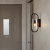 Retro Wood Base Iron Glass Shade Led 3 Step Dimming Nordic Wall Lights