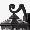 Retro Black Solar Outdoor Wall Light Ha092382