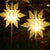 2Pcs Creative Snowflakes Decor Lawn Light Ha080966