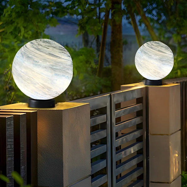 Round Planets Design Outdoor Fence Post Lights Li002336