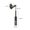 Nordic Copper Finish Wall Lights With Suspending Cord Stairway Wall Mounted Sconce