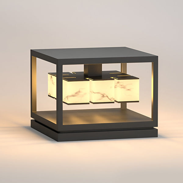 Square Led Waterproof Solar Deck Post Lights