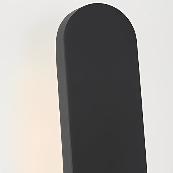 12 In High Matte Black Aluminum Armed Led Outdoor Wall Light