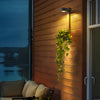 1 Light Solar Wall Mounted Plant Stand Outdoor Wall Light With Planter