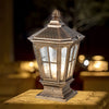Retro Pavilion Shape Solar Powered Fence Post Light Ha080207