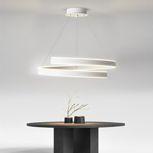 Rotating White Nordic Chandelier Ha083139