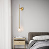 1 Light Glass Bubble Globe Slim Wall Light