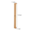 Wood Rectangle Motion Sensor Magnetic Cabinet Lights Led Rechargeable Night Light