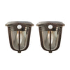 2 Pack Motion Sensor Solar Wall Light