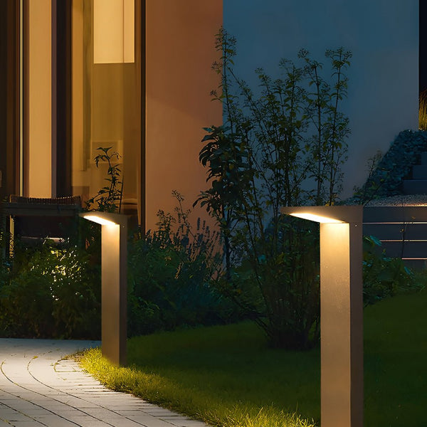 7 Shaped Solar Waterproof Led Modern Outdoor Post Lights Pathway Lights