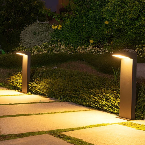 7 Shaped Solar Waterproof Led Modern Outdoor Post Lights Pathway Lights