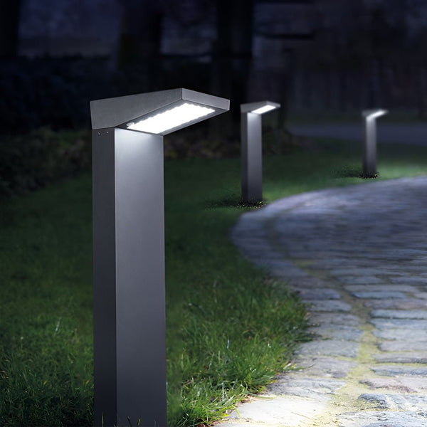 7 Shaped Solar Waterproof Led Modern Outdoor Post Lights Pathway Lights