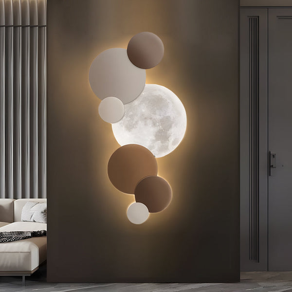 Lunar Glow Round Led Wall Sconce