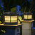 Round Solar Fence Post Lights Ha079569