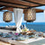 Rattan Waterproof Rustic Modern Outdoor Chandelier Pendants Ceiling Lights
