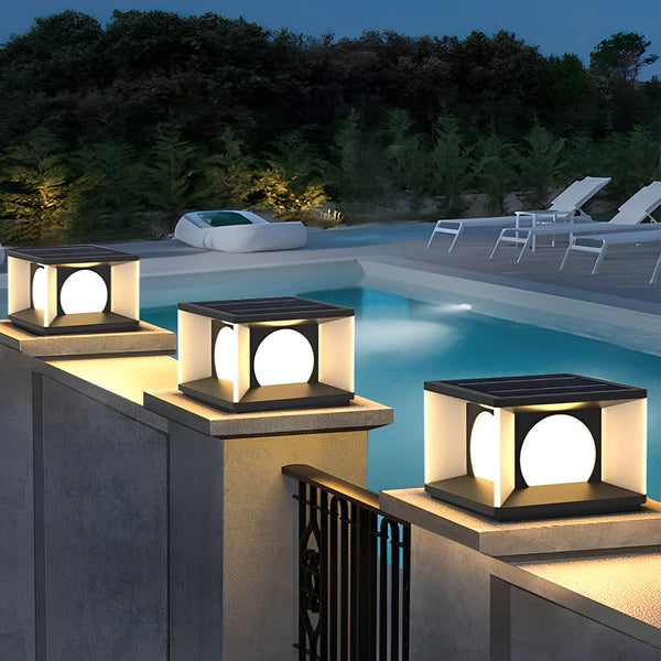 Square Modern Solar Post Caps Lights Li002118