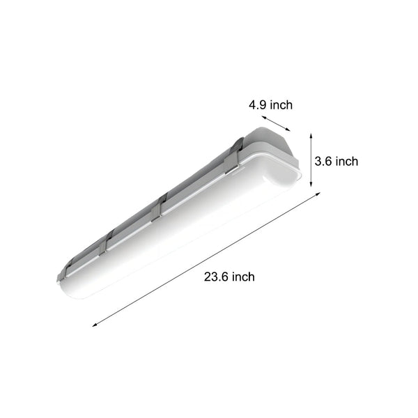 23 Inch White Linear Vapor Tight Led Light