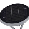 Modern Round Dual Motion Sensor Led Solar Post Lights Outdoor Pillar Lamp