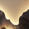 Round Mountain Scenery Painting Wall Light Li002574