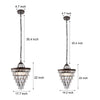 Round Tiered Crystal Water Drop Aged Metallic American Chandelier
