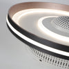 Nordic Round Circles Led Invisible Flush Mount Ceiling Fan Light