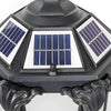 14 6 17 7 Inch H Black Bronze Solar Led Outdoor Pier Mount Light