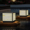 Square Ip65 Waterproof Led Solar Modern Outdoor Deck Post Lights Pillar Light