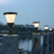 Round Modern Solar Fence Post Light Ha076261